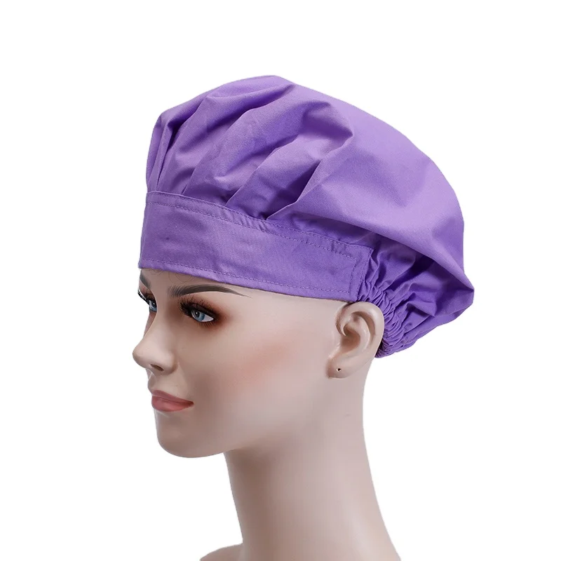 

Adjustable Hats Medical Scrubs Bouffant Surgical Cap, Floral printed,solid color