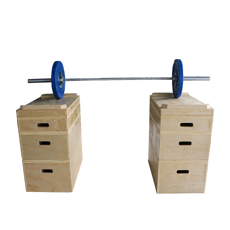 

Adjustable Exercise Weight Lifting Wooden Jerk Block, Wooden color