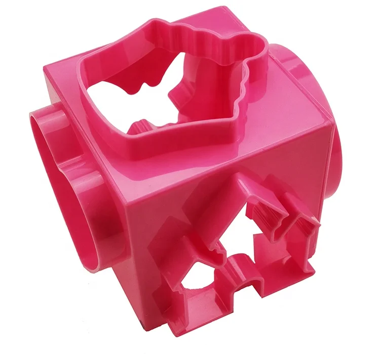 
6-in-1 Multifunction Plastic Cookie Cutter Biscuit Cutter Cube Cookie Cutter 