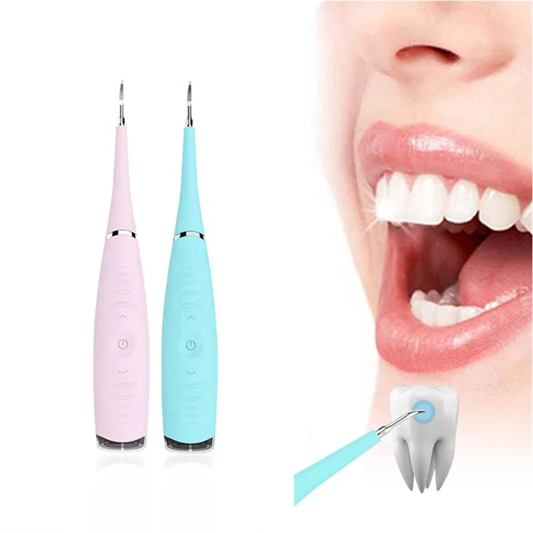 

Professional Tooth Whitening Kit Electric Dental Stains Remover Ultrasonic Water Pick Teeth Cleaner Custom, Blue/pink/black