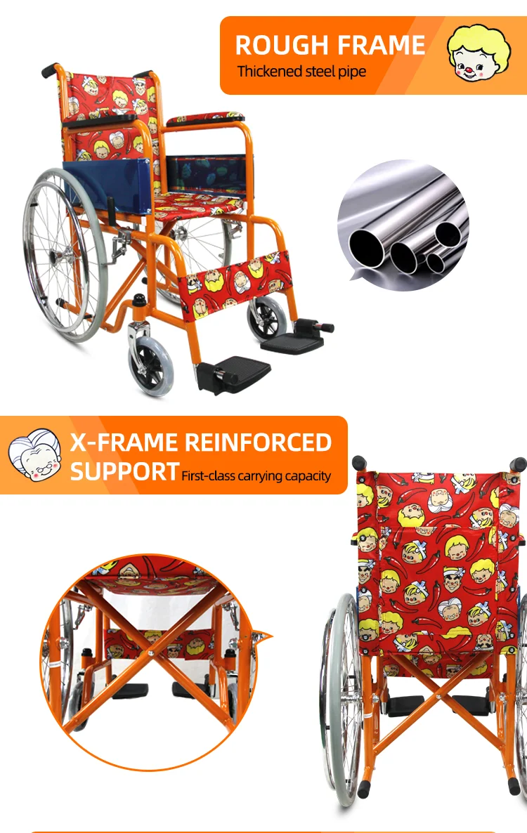 Children Cerebral Palsy Wheelchair Lightweight Folding Wheelchair