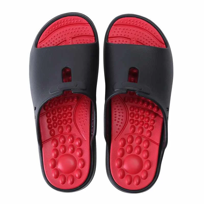 

2021 Summer Home Men and Women Couples Four Seasons Bathroom Home Bathing Massage Wearing Platform SandalsSlides Slippers, Black, light gray, dark gray, navy blue