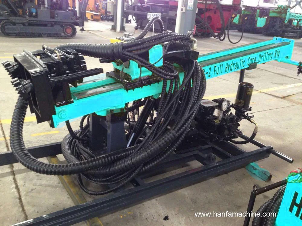 Crawler Hydraulic Core Sample Drilling Rig Hfdx2 Diesel Power 500m