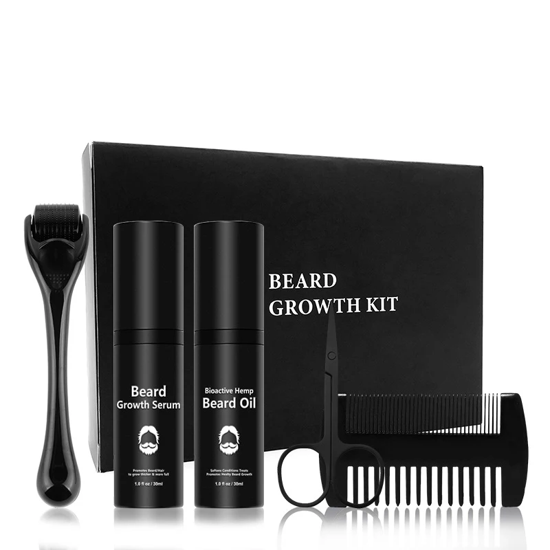 

Amazon Best Selling Premium Beard care mens organic growth oil balm set men beard growth kit for men grooming care