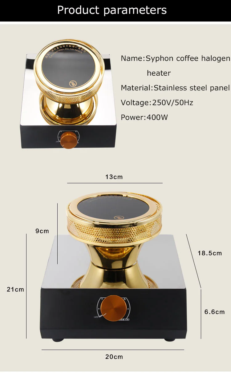 Hot Selling 2022 Hand Iced Drip Coffee Iced Tea Maker Syphon Coffee Halogen Patio Heater For