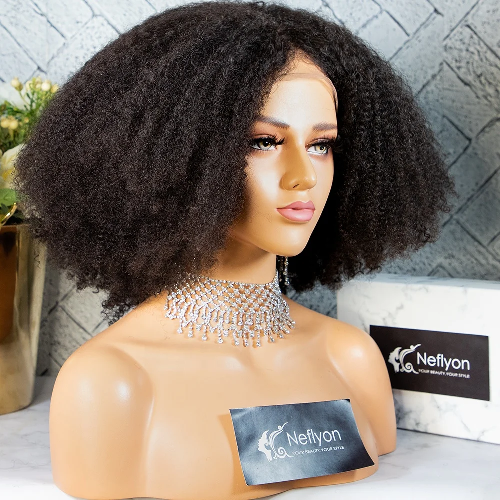 

Neflyon Why Woman Kill Taylor same style invisible HD lace front wig afro kinky curly wigs afro curly wig for black woman