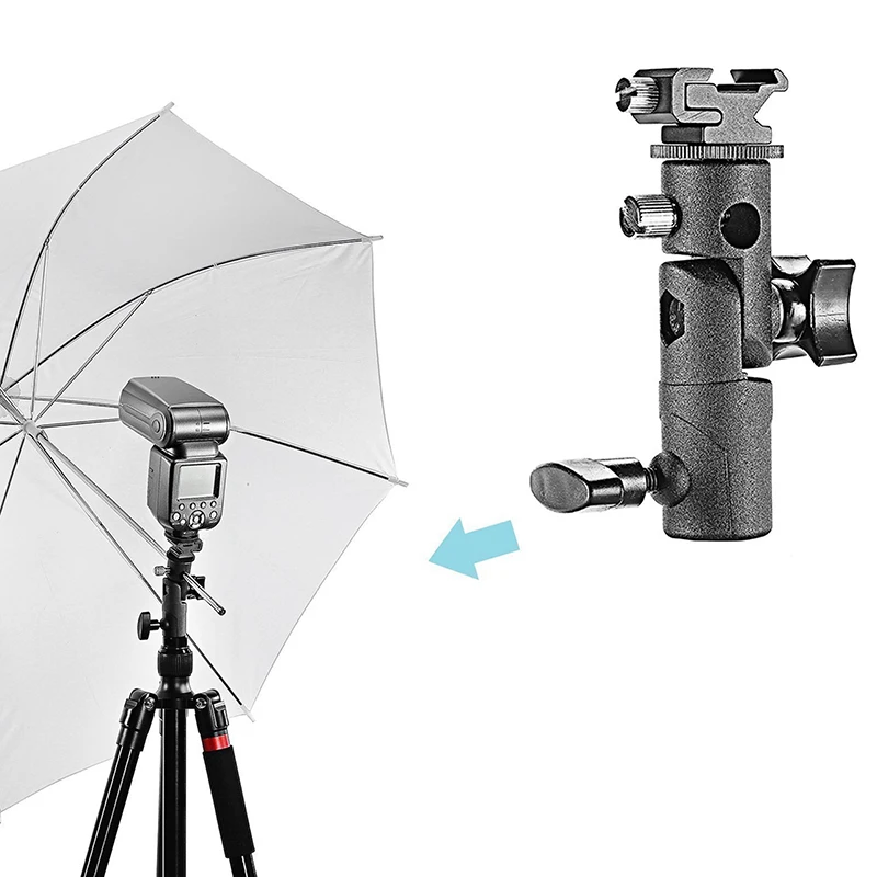 

Camera Flash Light Mount Umbrella Reflector Holder for Camera DSLR Nikon Canon Pentax Olympus