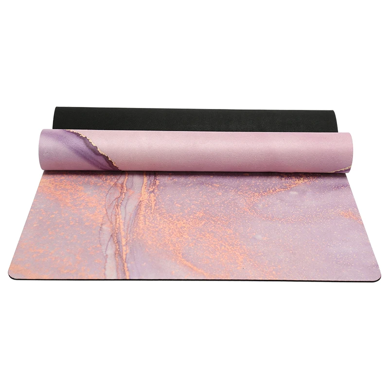 

100% eco friendly 3d embossed jute and pu rubber yoga mat