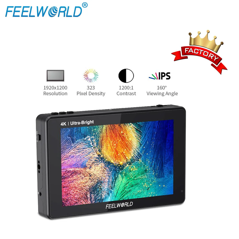 

7 Inch 2200nits 3D LUT Touch Screen DSLR Camera Field Waveform VectorScope Feelworld lut7pro hdmi monitor