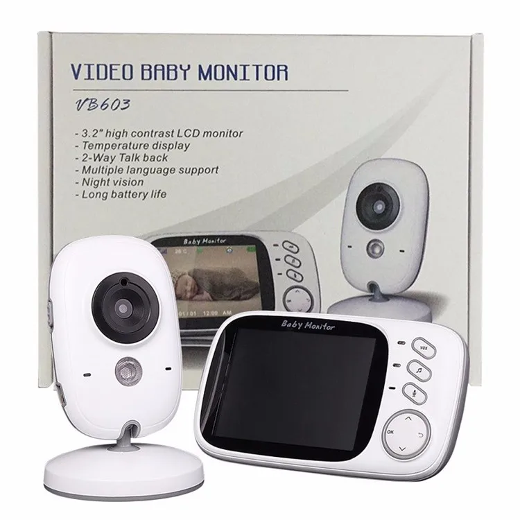 
Night Vision Temperature Monitor Babysitter Alarm Vox Function 3.2 inch VB603 Video Baby Monitor 