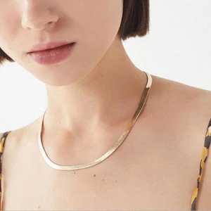 Simple Snake Chain Stainless Steel Herringbone Necklace For Women Gifts 2