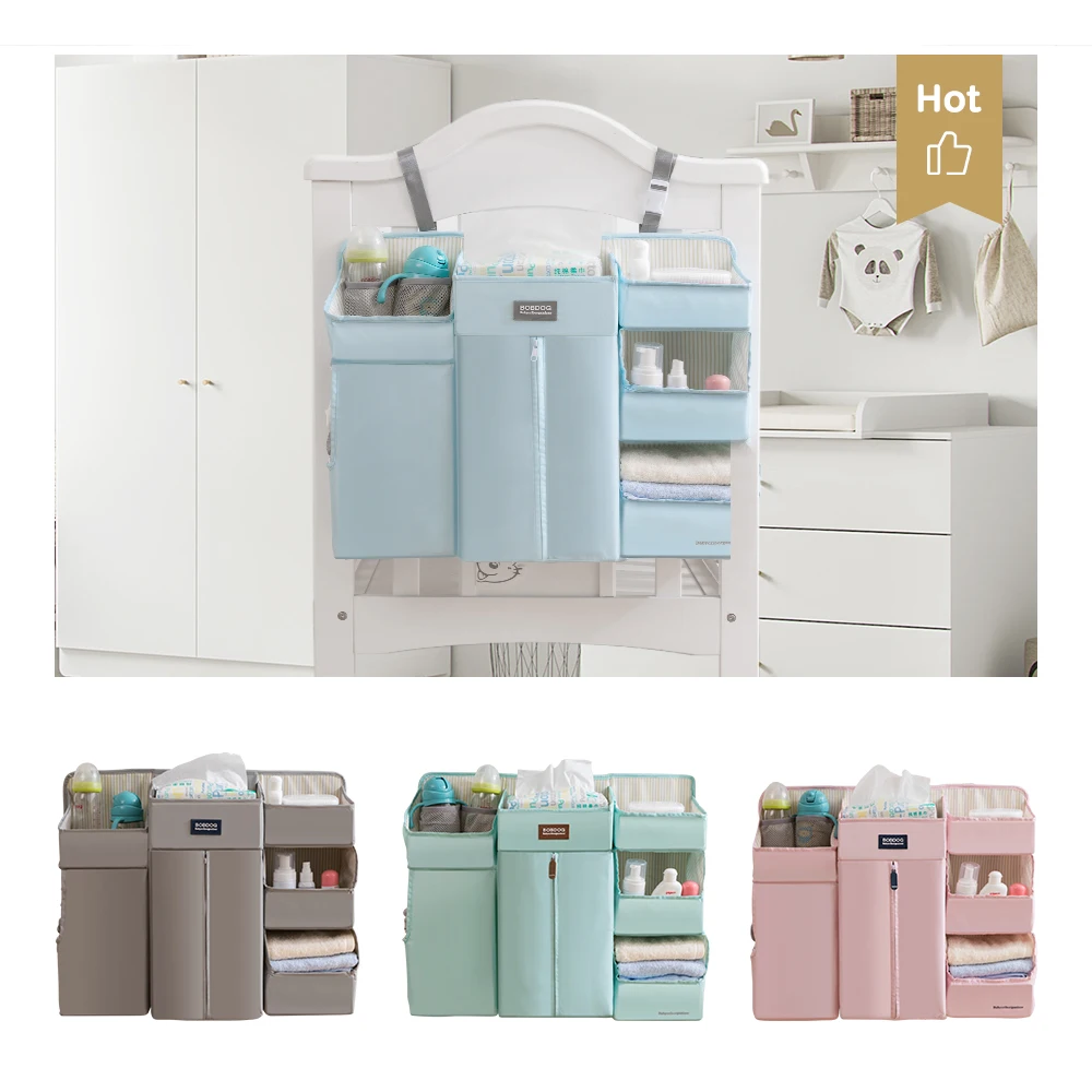 

Fancy new design baby diaper organizer hanging baby crib storage bag folding children diaper bag