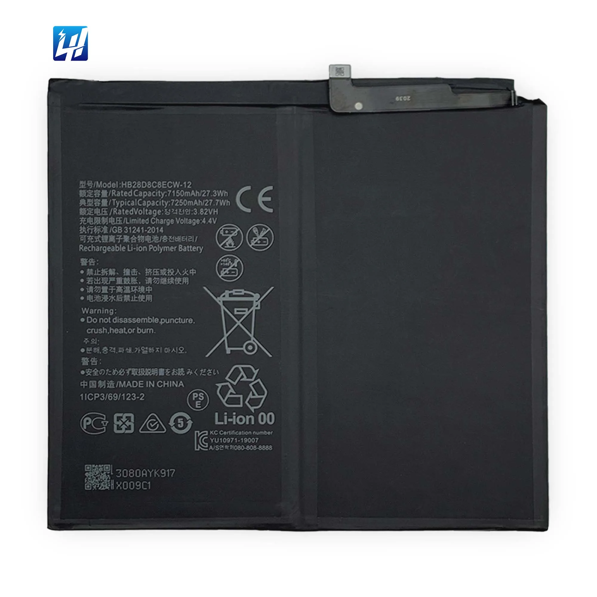 

100% Original Li-ion Polyer Rechargeable battery for HUAWEI MatePad Pro 10.8 2019 2021 battery HB28D8C8ECW-12