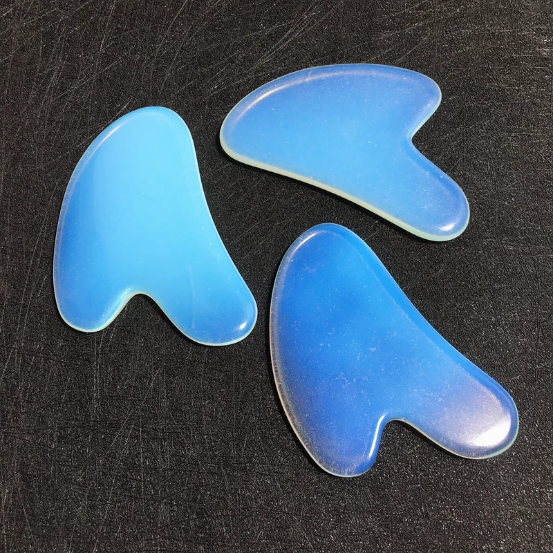 

Customized Opalite Guasha Stone Facial Heart Gua Sha Body Massage Product