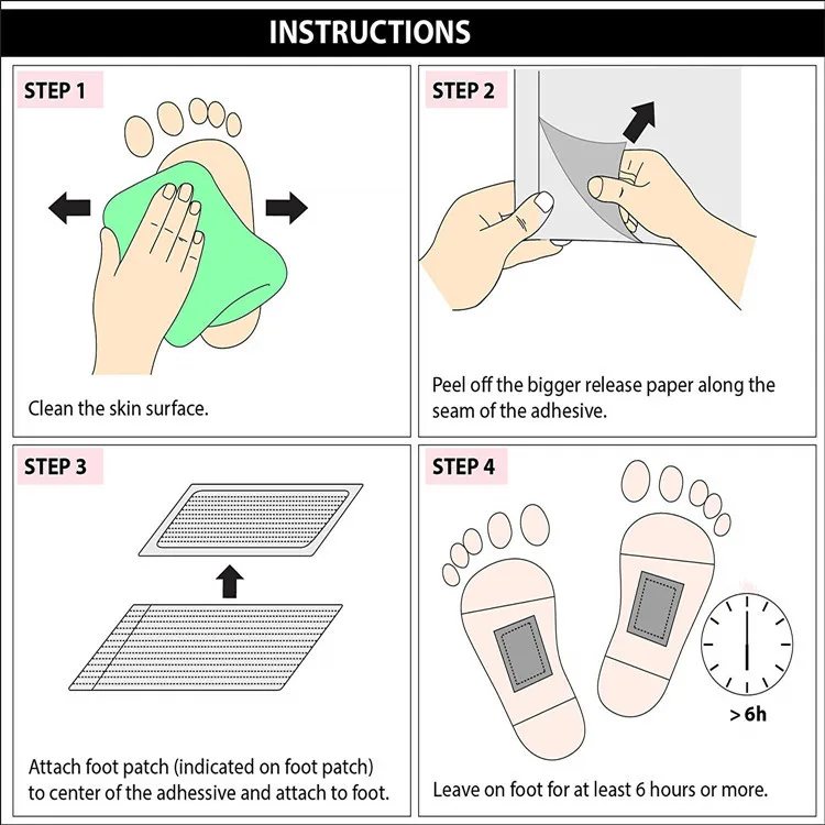 high quality and hot sell Health & Medical product detox foot pad