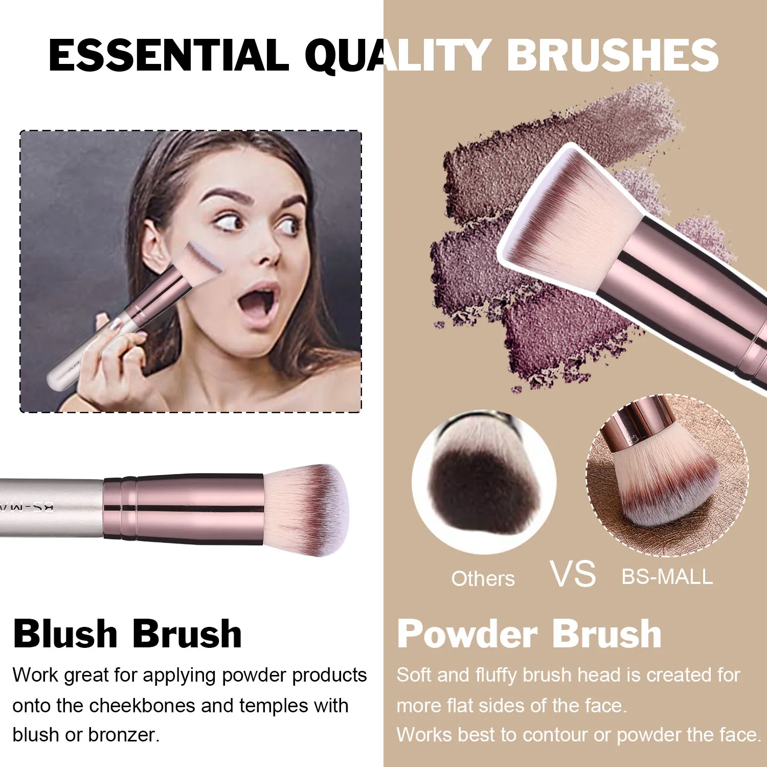 2020 Professional Bsmall Makeup Brush Set 19pcs Brochas De Maquillage