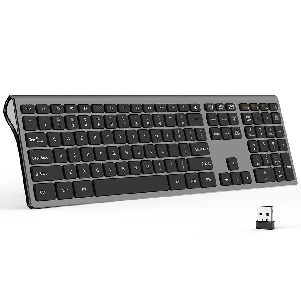 

SeenDa USB 2.4Ghz Wireless keyboard Office Using Full Size 109 Keys Keyboard for Laptop Computer PC