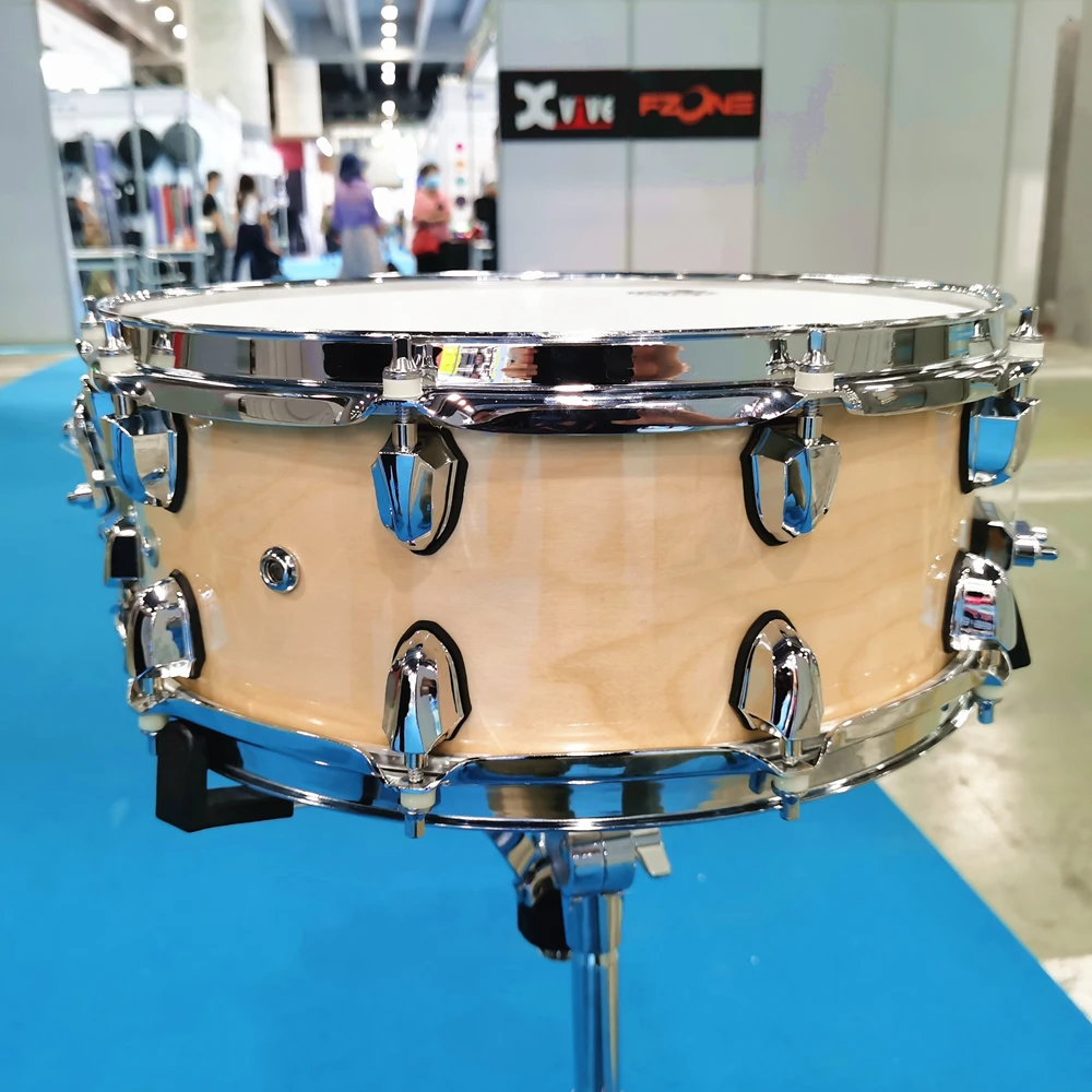 

Birch wood Clear lacquer painting  Snare Drum with Drum Bag