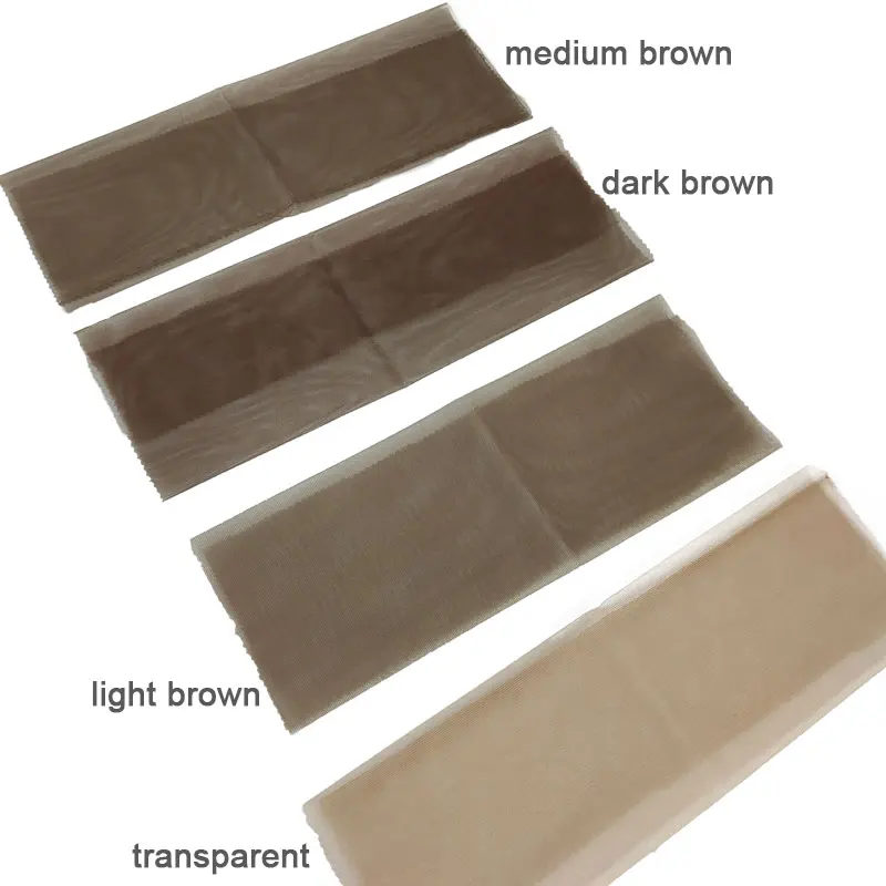 

Swiss Lace Transparent 4 Colours Toupee and Lace Closure Hair Net Accessories Soft Elastic Swiss Lace for Making Wigs