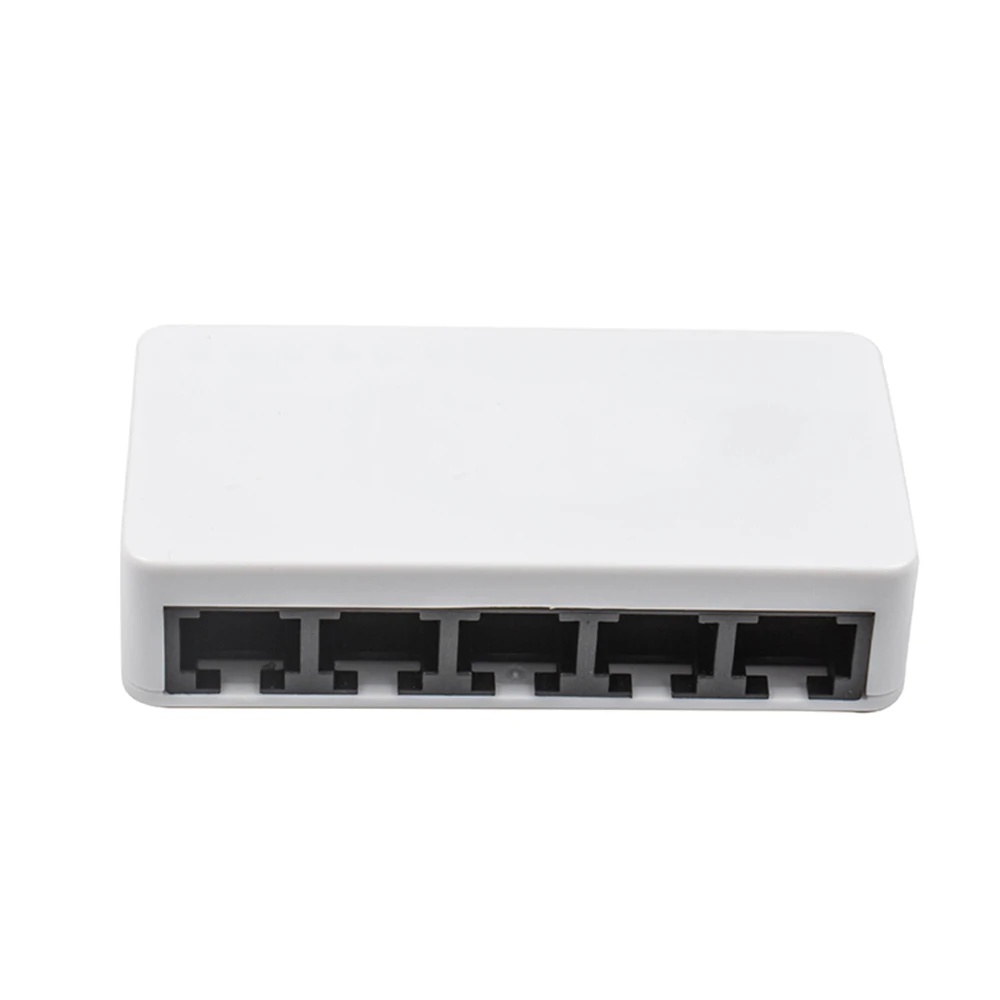 

5 Ports Fast Ethernet 10/100Mbps Network Switch Desktop Laptop Lan Hub Power By Micro USB for Notebook Desktop and Phone