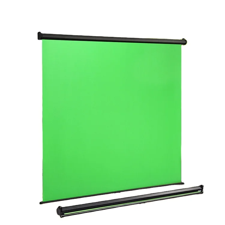 

Retractable Green Screen Backdrop Tv Background Wallpaper With Banner Stand