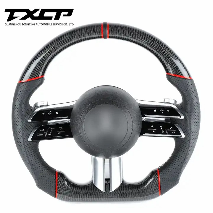 

Suitable For old model to new model steering wheel carbon fiber LED steering wheel For Benz W205 W204 W207 W213