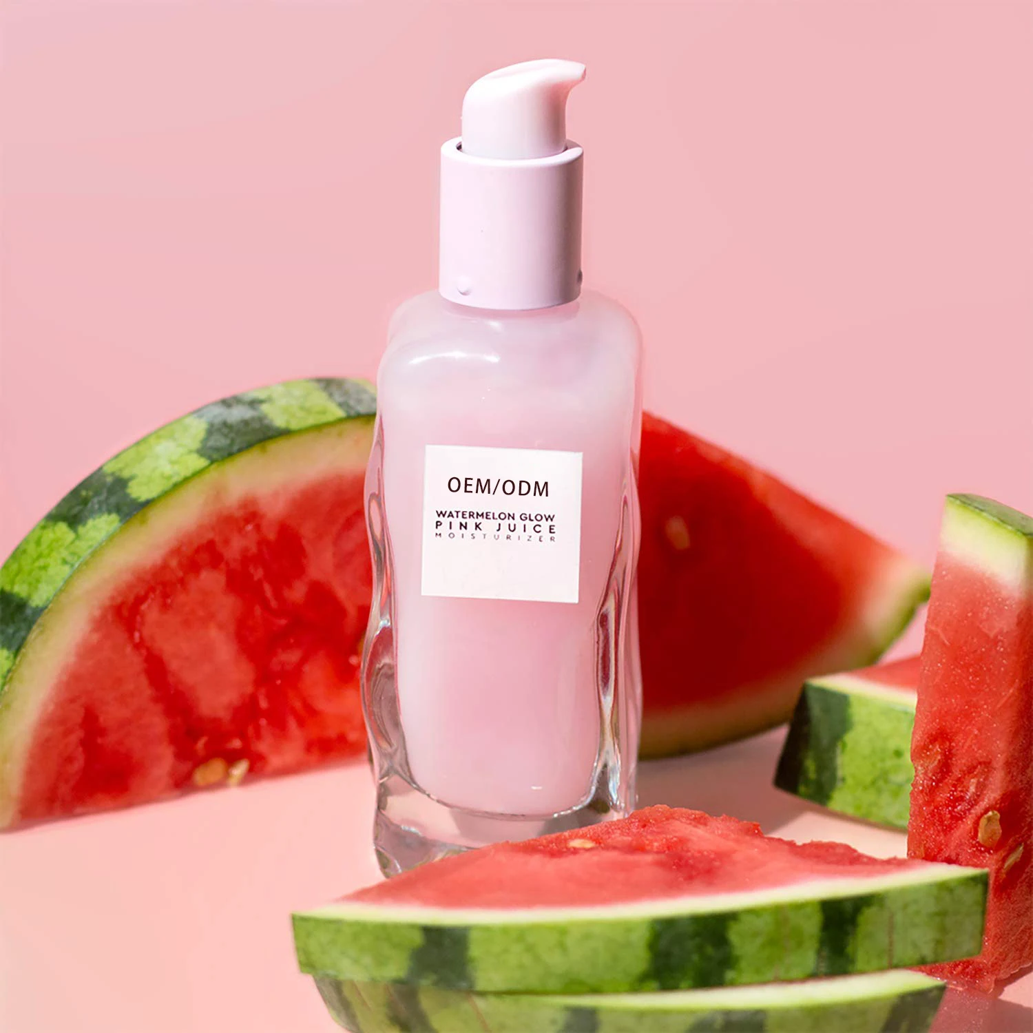 

Private Label New Face Moisturizer Whitening Fruit Essence Watermelon Pink Juice Glow Recipe Face Cream & Lotion
