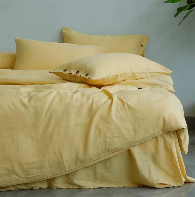 Eco-Friendly Degradable Luxury 100% Pure Hemp Bedding Set for Home