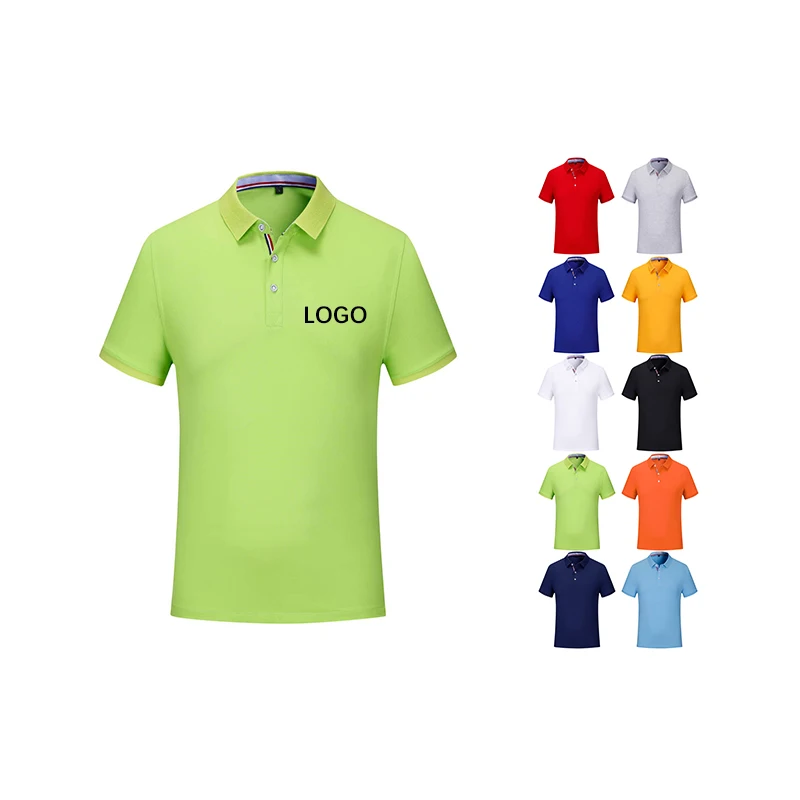 

OEM Unisex Polo Blank Golf Sportswear T Shirt 100% Cotton Oversized 180GSM Polo Shirt