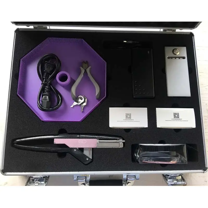 

Hot sell extension hair machine set 20minutes to complete hair extension microlink beads hair extension.