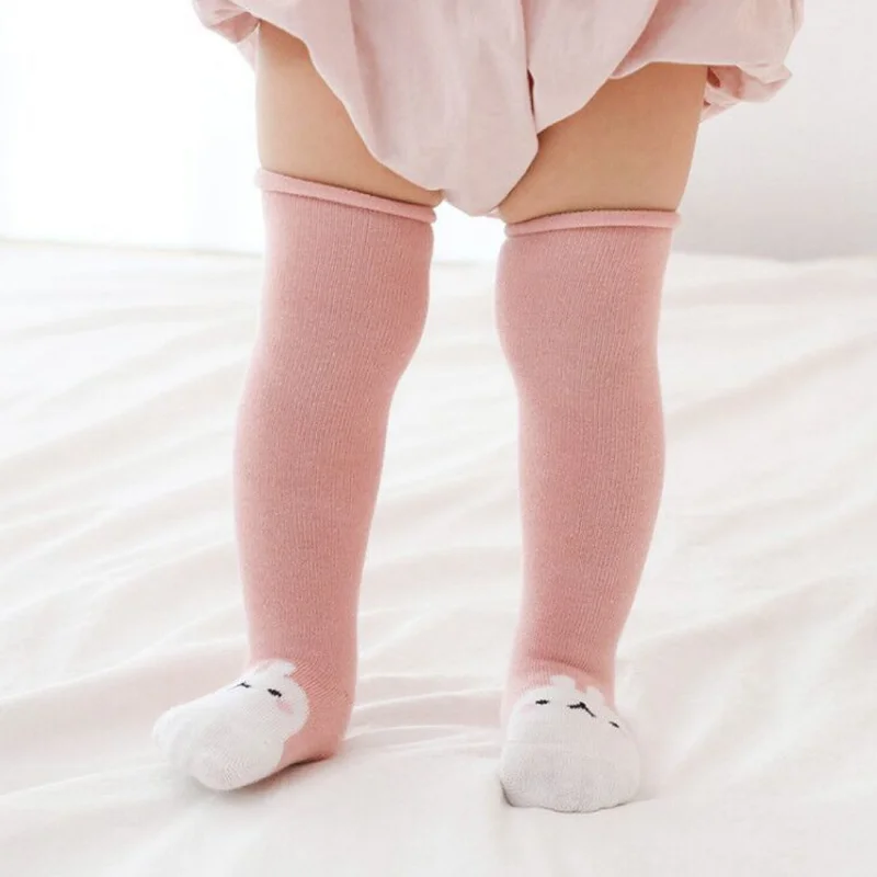 

Wholesale Newborn Long Stockings Cartoon Cute Over Knee High Spring Anti Slip Socks