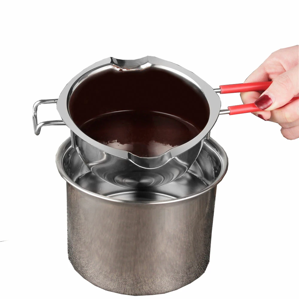 

Chocolate Melting Pot Cake Tools 304 Stainless Steel Double Boiler Melting Candy Candle Fountains Wax Cheese Bowl Butter Warmer
