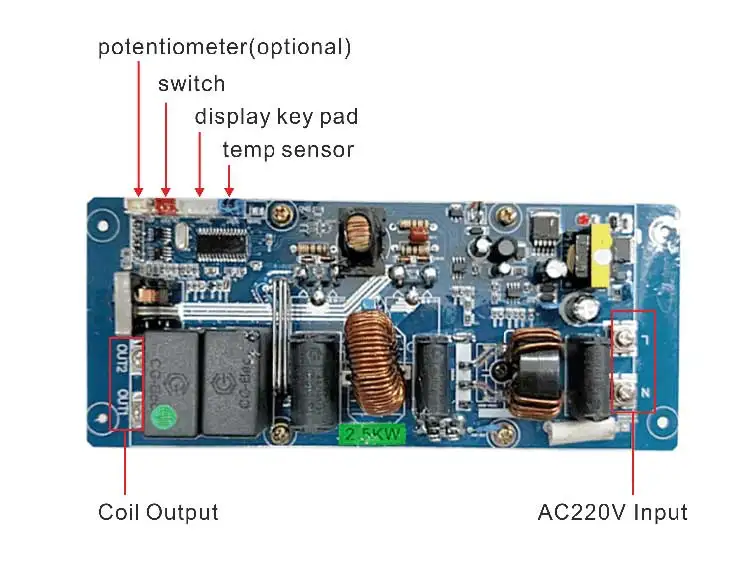2000watts 2.5kw Induction Heater Board For Plastic Machine Heating Buy Induction Heater Board