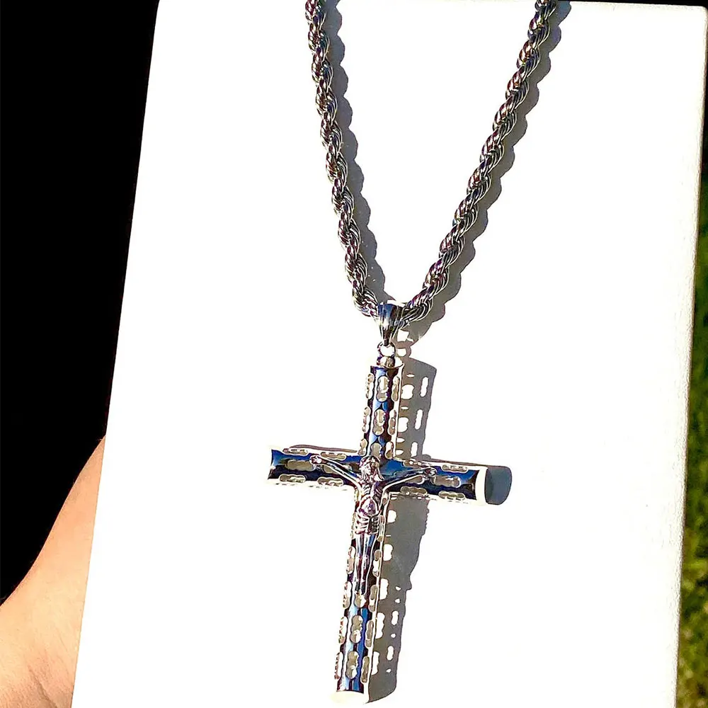 

50% Discount Christian Silver Pendant Cross Pendant Necklace