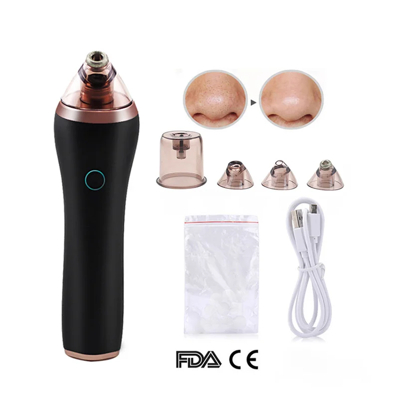 
2020 new design rechargeable electric massage deep pore comedo cleaner blackhead remover vacuum extractor 