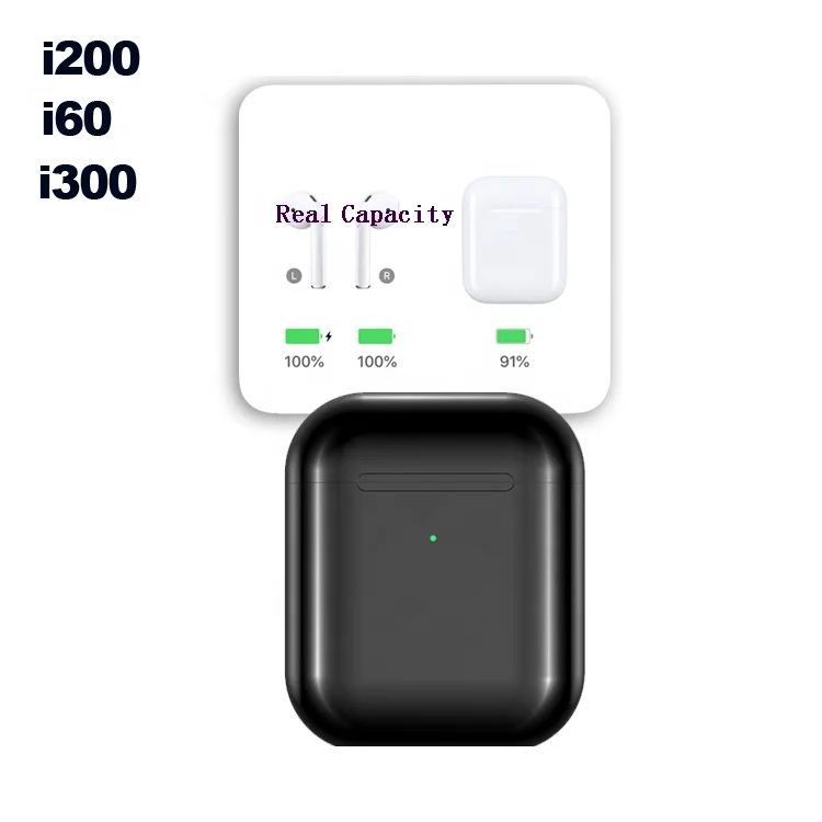 

2019 Super September Amazon hot sell i200 tws wireless charging, White