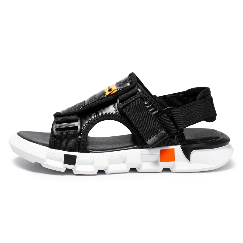 

Wholesale Man Shoes Sandals Comfortable Genuine Leather Sandals Cork Men Sandals Summer, White/black/yellow