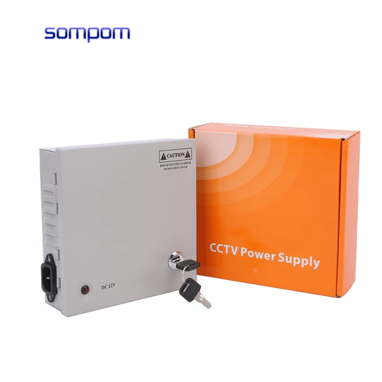 
Sompom Power Supply 12v 5a 4ch CCTV power supply with US plug 
