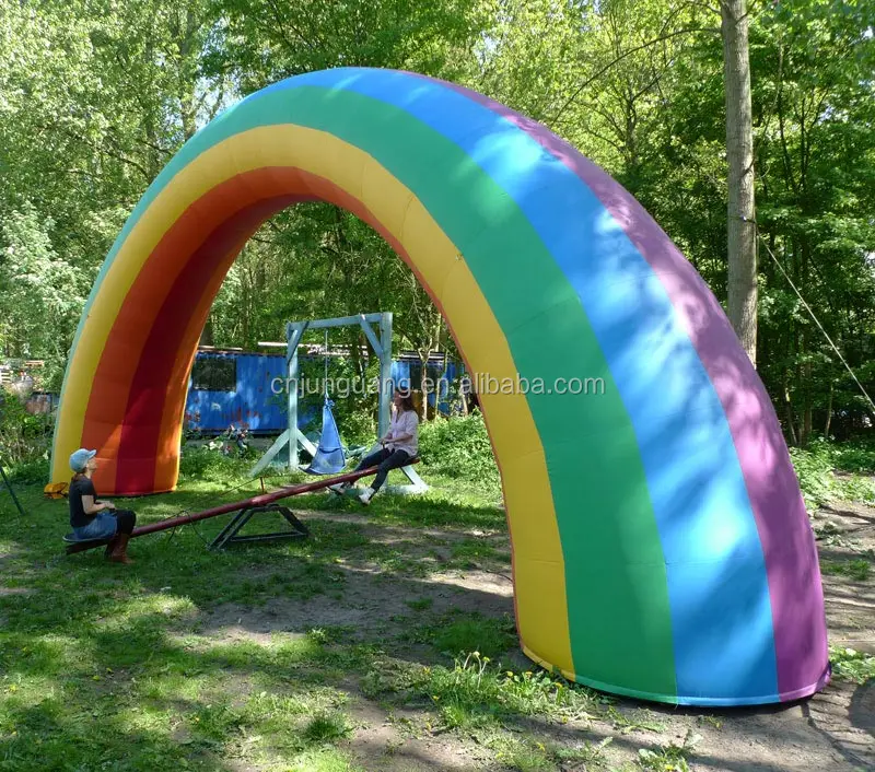 inflatable rainbow arch