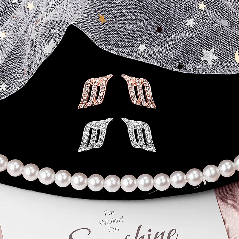 

fashion trendy geometric cz studs earrings for women