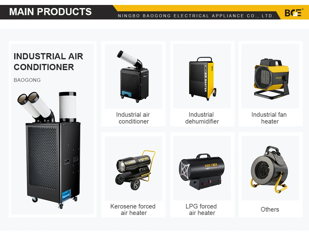 Air Gas Heater, 30-50KW, Portable, G30, 100pcs - detail 10
