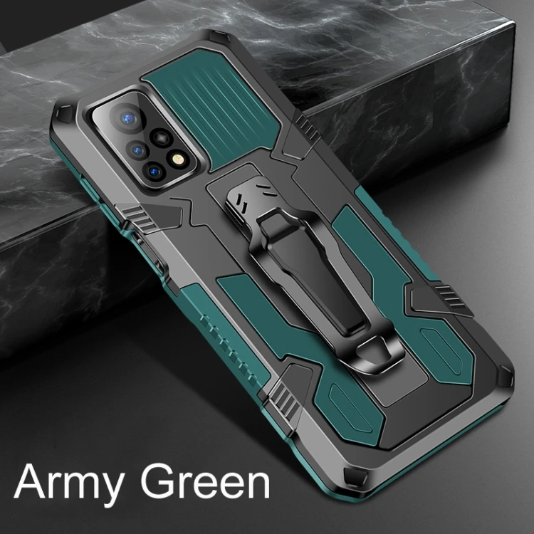 

Factory Price Armor Warrior Shockproof PC + TPU Protective Case For Xiaomi Mi 10T 5G / 10T Pro 5G, Blue/coffee/red/army green