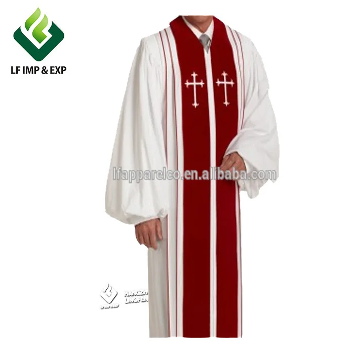 

Wholesale clergy church gown,clergy clothing or clergy custom robes, Rich in color