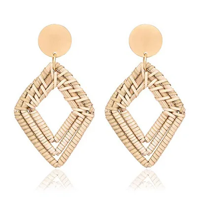 

Vine Hand-woven Earrings Ethnic Retro Geometric Earrings for Women