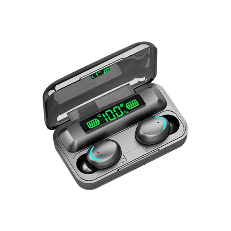 

Top selling cheap F9 wireless mini bt5.0 dual call tws earbuds with digital display F9-5 earphones