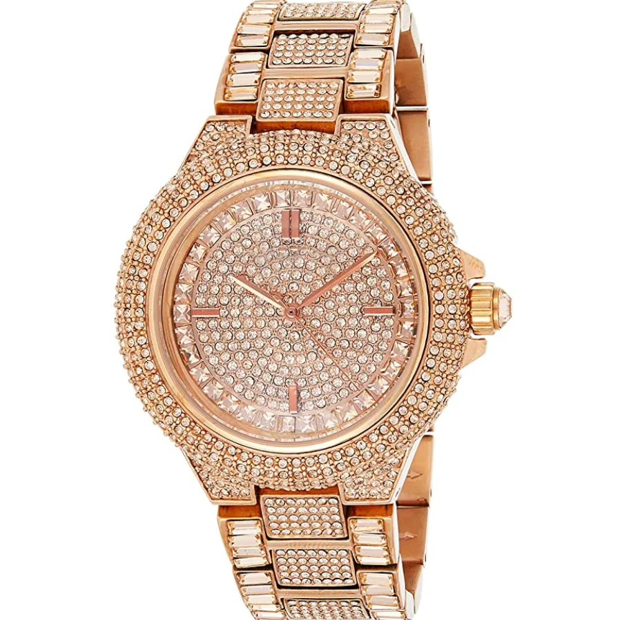 

Hot Selling New Camille Gold Tone Pave Crystal Glitz Women Watch