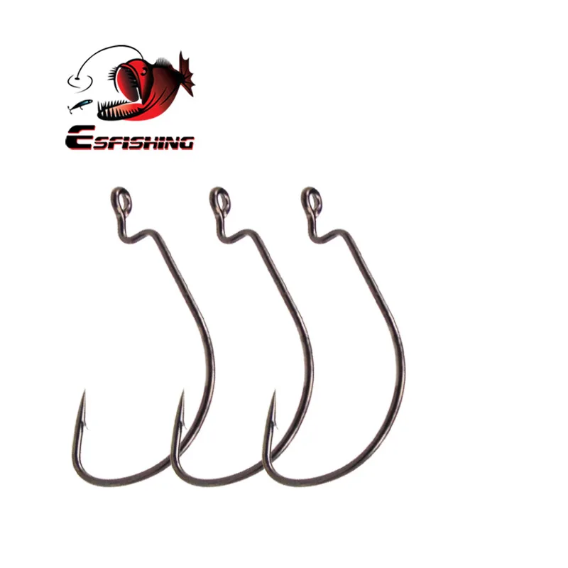 

ESFISHING High quality offset fishing hooks 1/0-9/0 circle hook sea fish fishing lures swimjigs