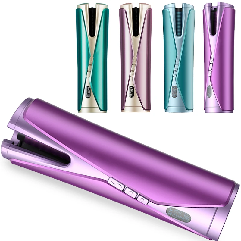 

2021 New Product Rotating Auto Cordless Magic Curlers Usb Rechargeable Automatic Hair Curler Machine, Customized colors