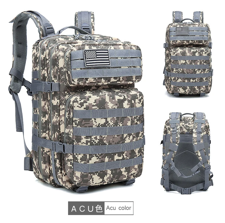 

Lupu BL090 45l Oxford Backpack Traveler Tactical Customized Logo Oem/odm Streamline Combatant Tactical Backpacks, 17 colors, in stock