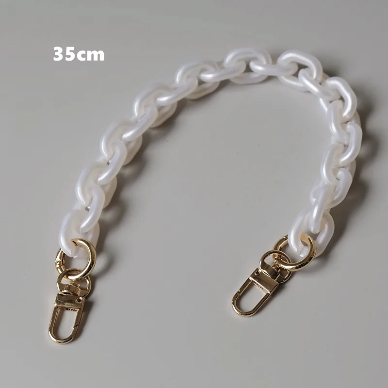 

Chinber 35/60/85/120 cm White Plastic Chain Acrylic Chain For Bag Purse Belt